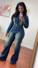 Feeling Like Denim Jumpsuit