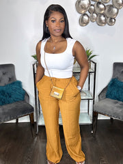 Great Days Linen Pants (Caramel)