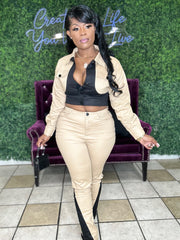 Feeling Popular Set Taupe