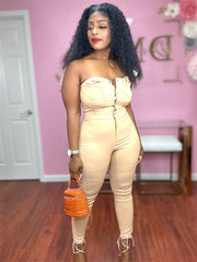 Feel the Passion Jumpsuit (Camel)