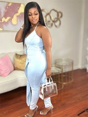 This is Personal Denim Jumpsuit