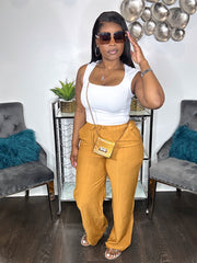 Great Days Linen Pants (Caramel)