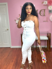 Feel the Passion Jumpsuit (White)