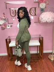 Lover Girl 2 Piece Set Olive