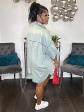 Wrap Me Denim Oversized Dress