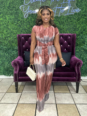 Falling for Me 2 Piece Set (Rust Multi)