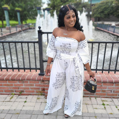 "Scripted" Jumpsuit