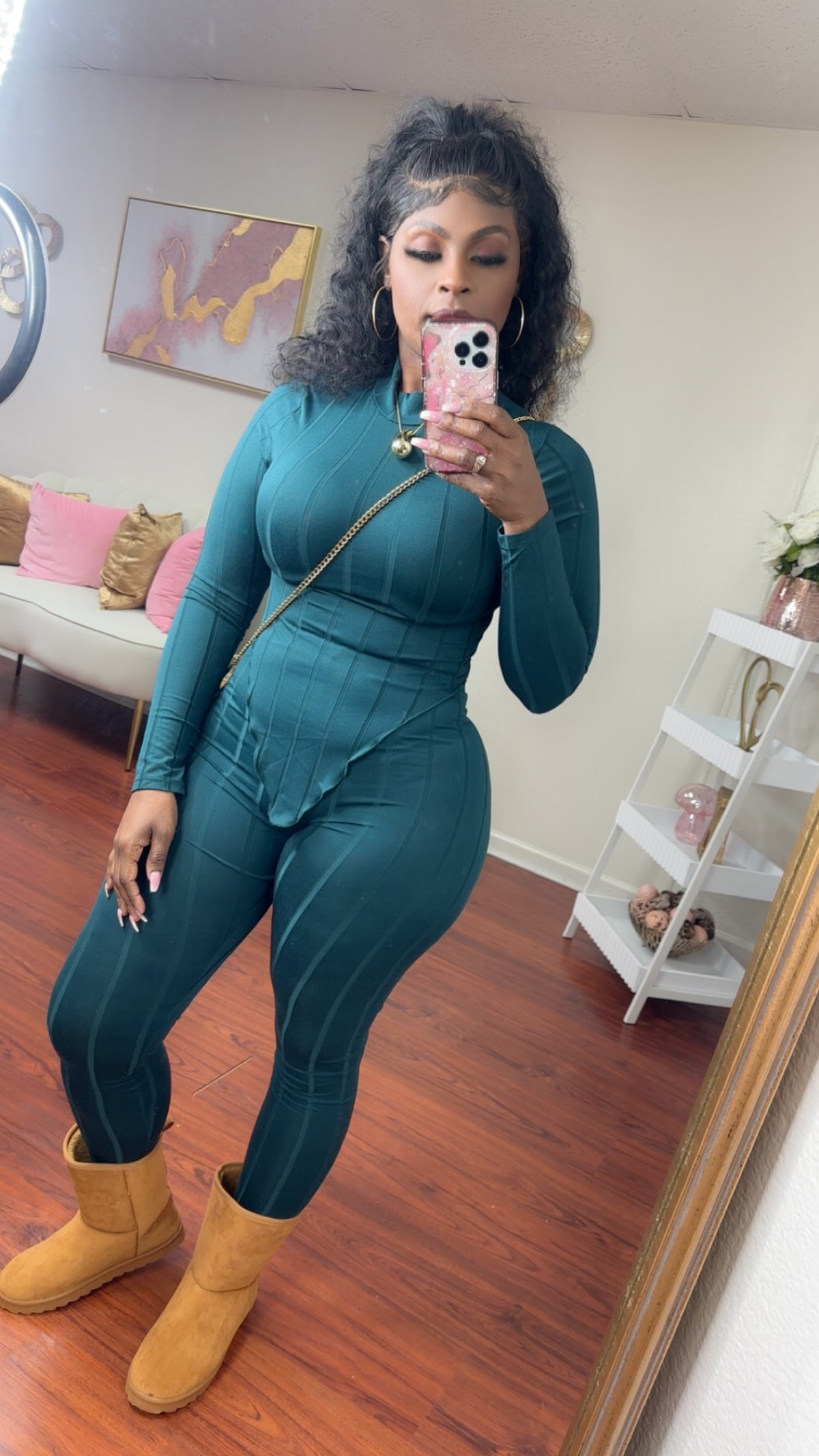 Ribbed Set (Emerald Green)