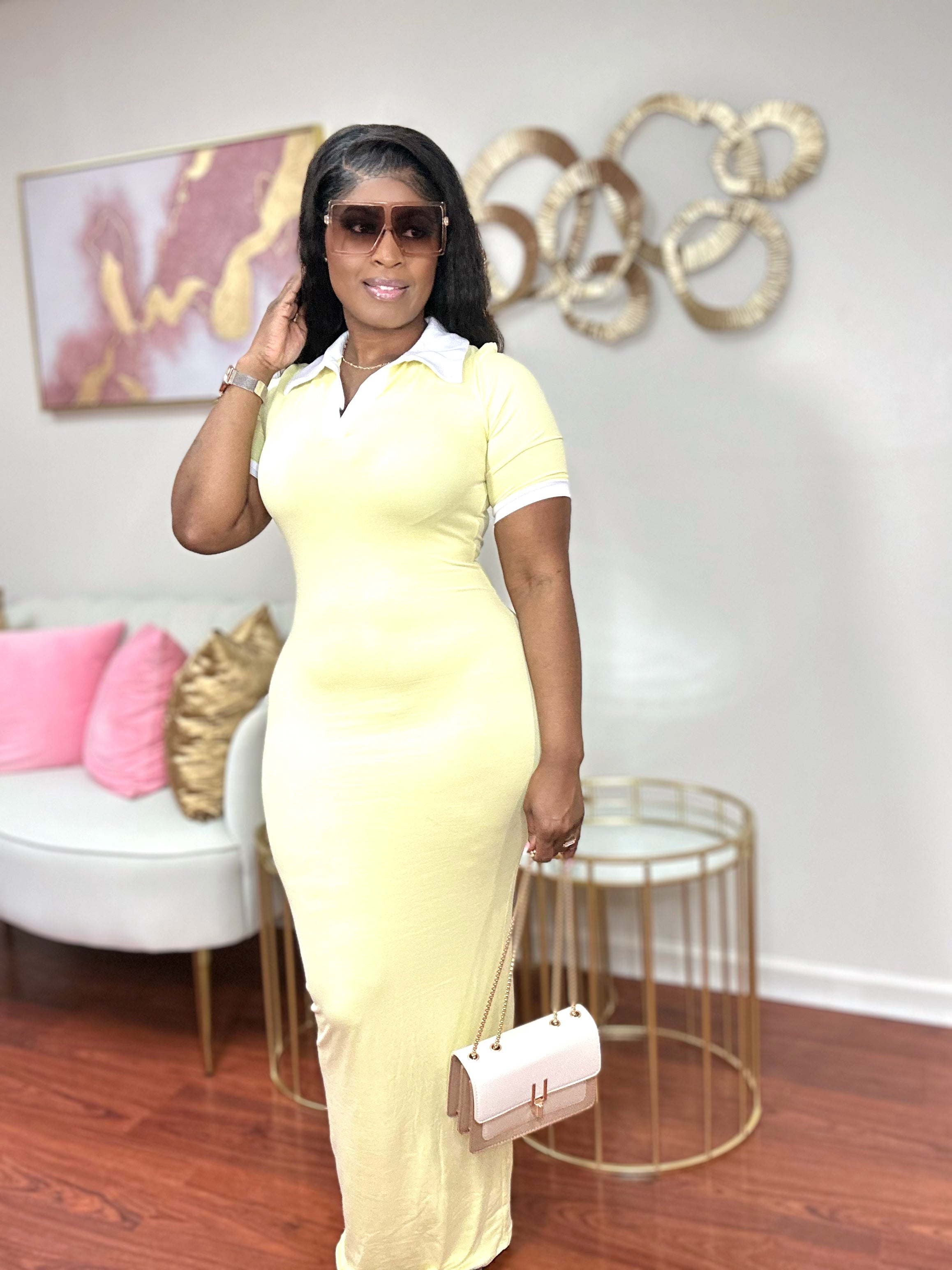 Social Status Dress (Yellow)