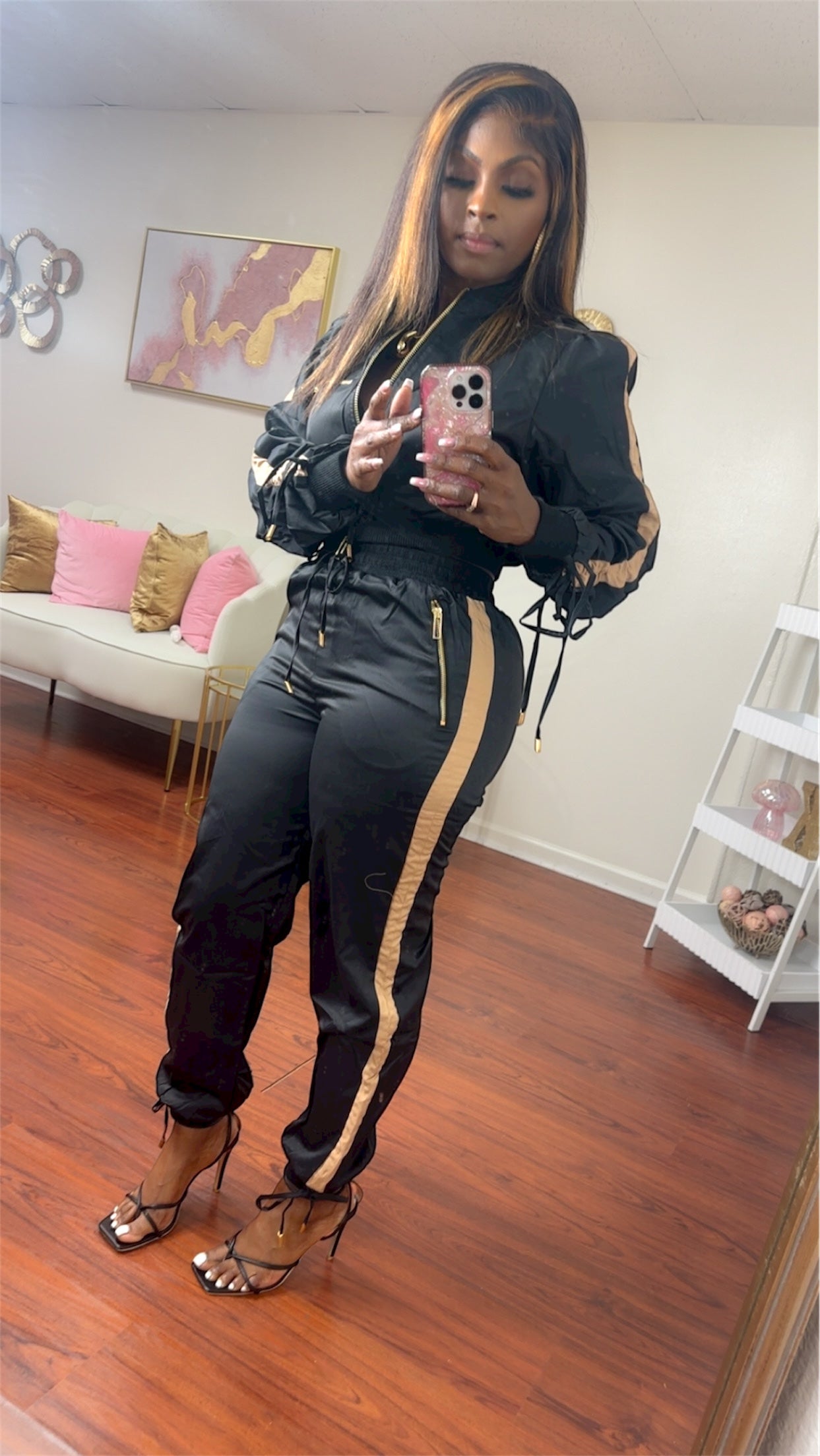 Midnight Heat Two-Piece Set (Black)