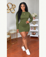 The Kori Dress Olive)