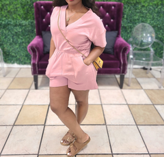 Chill Days Romper (Light Rose)