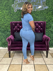 Out the Way Jumpsuit (Denim)