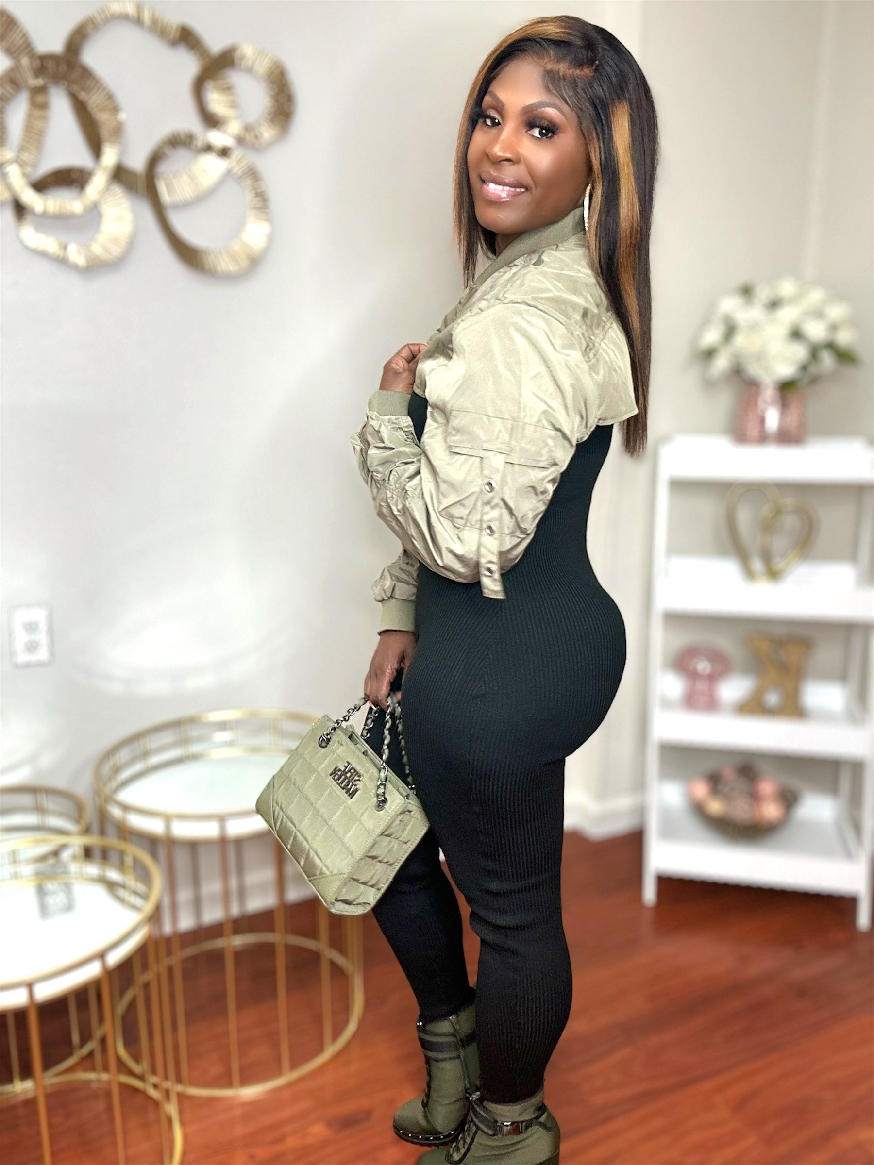 Such A Bomber Jacket (Olive)