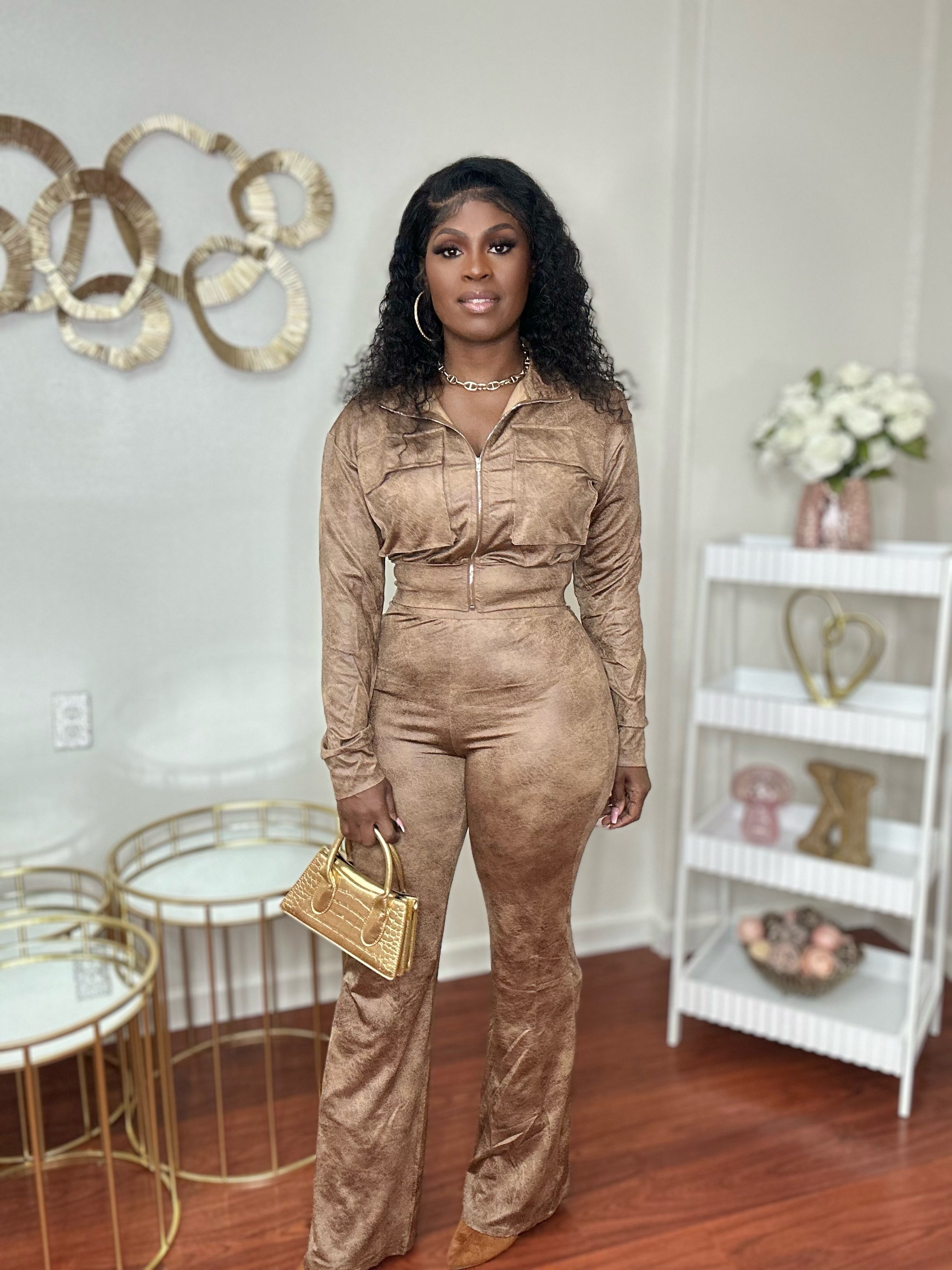 Urban Luxe Distressed Set (Brown)